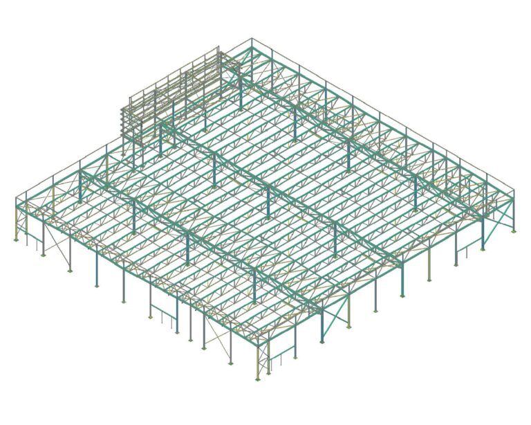 Projekt konstrukcji budowlanej 3D